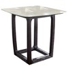 Acme Furniture 42" Razo Dining Table Marble/Weathered Espresso: Sleek Square Counter Height - 3 of 4