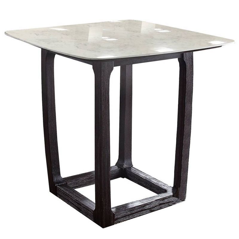 42&#34; Razo Dining Table Marble/Weathered Espresso - Acme Furniture, 4 of 8