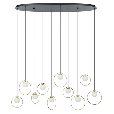 Eglo Lighting Portocolom 10 - Light Pendant in  Black/Polished Brass - image 1 of 1