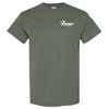Mens Rainier Beer Distressed Mountain Logo Front and Back T-Shirt - 2 of 4