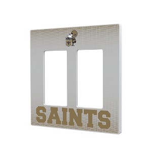 NFL NFC Historic Teams Linen Hidden-Screw Light Switch Plate for Double Rocker - 1 of 4
