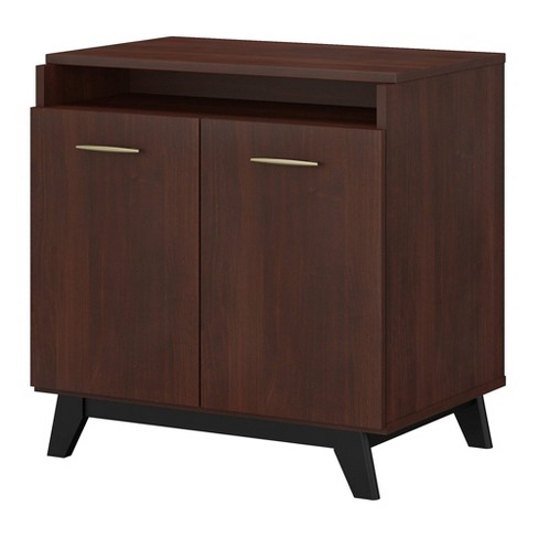 Centura Small Storage Cabinet With Doors Century Walnut Kathy Ireland Office Target