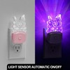 YANSUN 0.5W Plug-in Light-Controlled Night Light, Butterfly Design, Pink, Acrylic, RGB + Gradient, U.S. Two-Prong Plug - 4 of 4