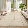 Washable Indoor Modern Living Room Rugs, Geometric Patchworked Non Slip Area Rug for Bedroom Dining Room Office - 3 of 4