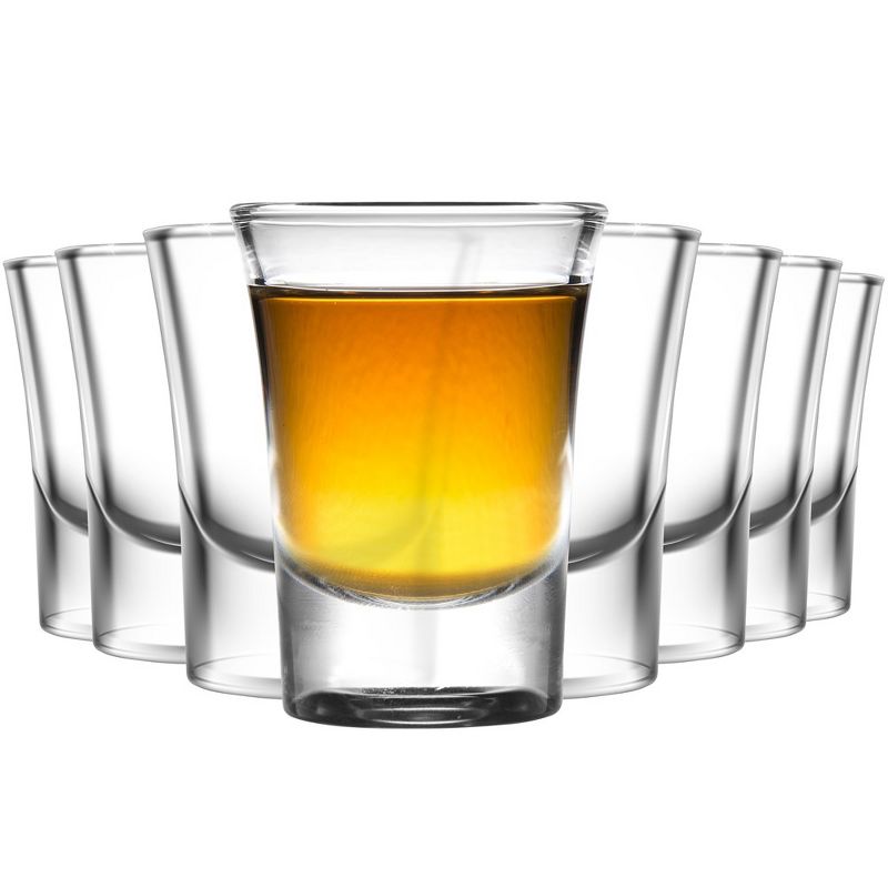 NutriChef 8 Sets of Clear shot Glasses - Elegant Clear Glasses for Hot and Cold Drinks, Machine Made, 3 of 8