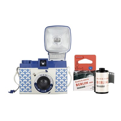 Lomography Diana F+ Camera and Flash (Nami Edition) with B+W 35mm Film Roll