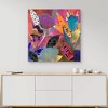 35" x 35" Flower Power by Nikki Chu Canvas Art Print - Masterpiece Art Gallery: Modern Botanical Unframed Wall Decor - 3 of 4