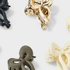 Mini Bow Claw Hair Clip Set 10pc - Wild Fable™ Cream/Black/Silver - 3 of 3