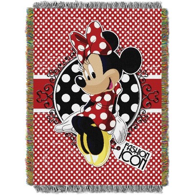 Minnie Mouse Bowtique Forever Tapestry Throw