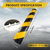3.3Ft Rubber Speed Bumps for Road, Rubber Speed Bumps for Driveway Black Wire Cord Ramp Set of 2 Speed Bumps Cable Protector Supports 25000lbs, - 2 of 4