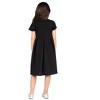 24seven Comfort Apparel Girls Short Sleeve Pleated Party Dress - 3 of 4