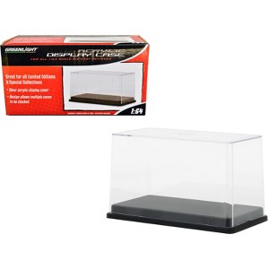 Tall Acrylic Collectible Display Show Case for 1/64 Scale Model Cars with Black Plastic Base by Greenlight - 1 of 3