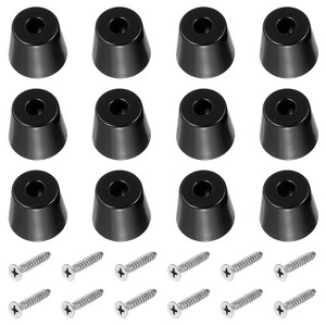Unique Bargains Rubber Non-Slip Shock Absorption Durable Furniture Pads 12 Pcs - 1 of 4