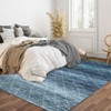 Modern Abstract Machine Washable Area Rugs for Living Room Ultra Soft Non Slip Low Pile Carpet for Bedroom Dining Room - 2 of 4