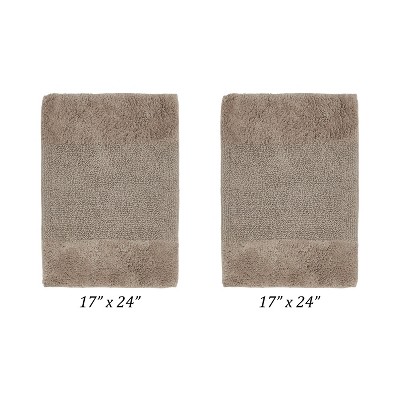 Granada 2 Piece Bath Rug Set 100% Premium Cotton Tufted Non-Slip Backing Bathmats for Bathroom, Super Soft Absorbent, Machine Washable