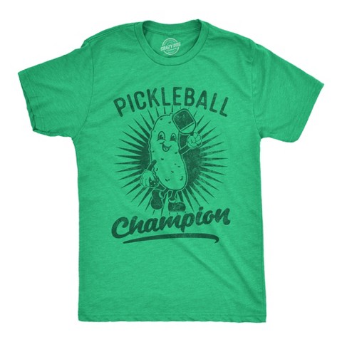 Мужские футболки Crazy Dog T-Shirts, Inc. Mens Funny T Shirts Pickleball Champion Sarcastic Pickleball Lovers Graphic Novelty Tee for Men - Crazy Dog Men's T Shirt for Pickleball Fans L