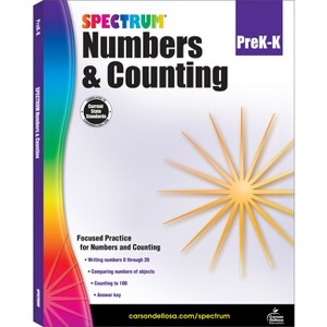 Numbers & Counting, Grades Pk - K - (Spectrum) by  Spectrum & Carson Dellosa Education (Paperback) - 1 of 1