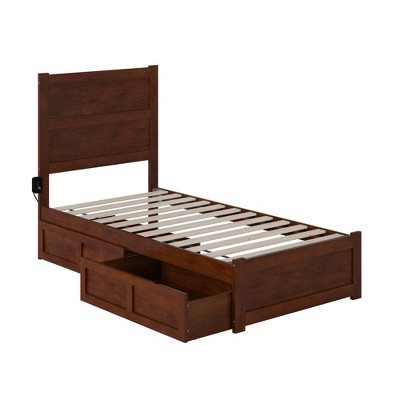 Noho Bed with Footboard and 2 Drawers - AFI