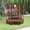 Jump Into Fun 5FT Recreational Trampoline For Kids Comes With Jumping Mat, Fencing Net And PVC Covered Metal Posts For Indoor Outdoor,For Boys & Girls - 4 of 4