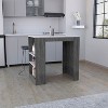 NicBex Kitchen Island Cart with 3 Side Shelves,Kitchen Island with Storage and Large Work Top,Modern Kitchen Cart,Island Table for Kitchen - 2 of 4