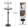 Kate and Laurel Engles Adjustable Marble Table and Plant Stand - 2 of 4