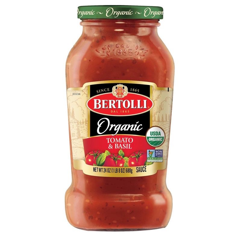 Bertolli Organic Traditional Tomato &#38; Basil Pasta Sauce - 24oz, 1 of 9