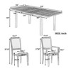 CAVINAS Dining Table Set for 8 Kitchen Table Set 6 Upholstered Armless Dining Chairs and 2 Padded Arm Chairs for Dining Room - 2 of 4