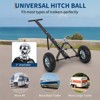 Trailer Dolly,600LBS Capacity, Carbon Steel Trailer Mover with 1-7/8” Ball & 10” Pneumatic Tires,  for Moving Boat Trailers/Utility/Cargo/RV - 4 of 4