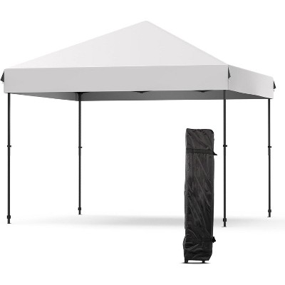 Portable Pop-Up Canopy Tent with 3 Adjustable Heights, Waterproof Outdoor Sun Shade with Wheeled Bag, Party Tents for Patio, Deck, Garden, Beach
