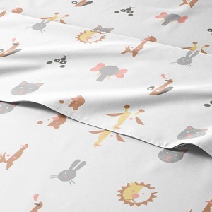 Kids 4 Piece Bed Sheet Set - Cute & Cozy Wrinkle-Resistant with Vibrant Designs - CGK Linens. - 1 of 4