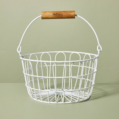 24 Large Wire & Fabric Laundry Hamper Sour Cream - Hearth & Hand™ With  Magnolia : Target