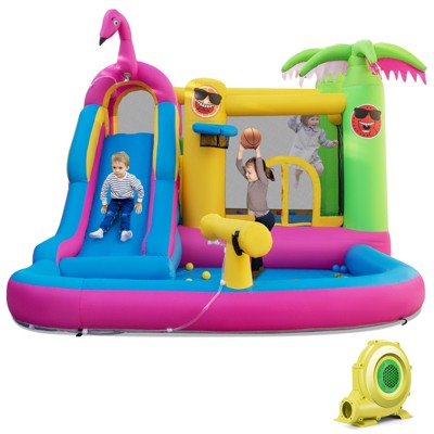 Infans Inflatable Bounce Castle for Backyard, Ocean Ball & 735W Blower Include