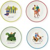 Kit Kemp by Spode 6" Doodles Tidbit Tray, Assorted Taglines, Fine China, Dishwasher Safe, Ideal for Appetizers, Snacks, or Desserts - 2 of 4