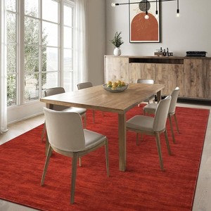 Acekool Washable Rug, Modern Abstract Non Slip Low Pile Soft Indoor Carpet for Living Room Bedroom Playroom, Stain Resistant - 1 of 4