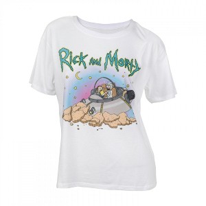 Womens Rick And Morty Crash Landing Junior's T-Shirt - 1 of 3