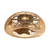 Airsurfer 19" 7-Blade Modern Bladeless Caged Ceiling Fan with Lights and Remote - 4 of 4