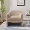 VANOMi 31.2 inch Wide Upholstered Barrel Accent - 2 of 4