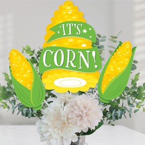 Big Dot of Happiness It's Corn - Fall Harvest Party Centerpiece Sticks - Table Toppers - Set of 15 - 1 of 4
