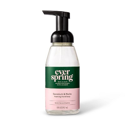 Geranium & Herbs Foaming Hand Soap - 10 fl oz - Everspring™