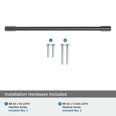 Graphite 10-1/16" Modern Industrial Cabinet Bar Pull