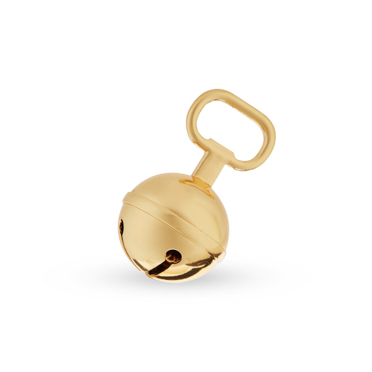 Twine Gold Jingle Bell Bottle Opener, Holiday Beer Bottle Opener, Christmas Beer Gift, Gold, Set of 1, 3 Inches