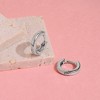 Girl's Rounded 2.5mm Polished Hoop Sterling Silver Earrings - In Season Jewelry - 4 of 4