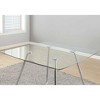 Metal/Glass Dining Table - Chrome - EveryRoom: Contemporary Style, 4-Seater, 40"x40" - image 3 of 4