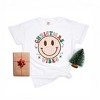 Simply Sage Market Women's Smiley Face Christmas Vibes Garment Dyed Tee - 2 of 2