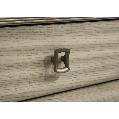 Giselle Beige 3-Drawer Nightstand with LED Light