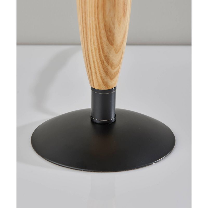 Cayman Natural Wood Table Lamp Black - Adesso, 4 of 7