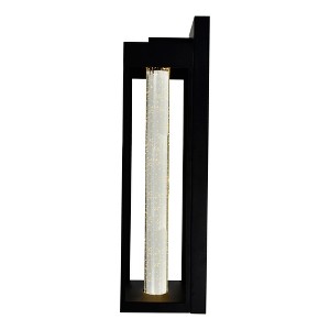 CWI Lighting Rochester LED Integrated Black Outdoor Wall Light - 1 of 4