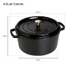 STAUB Cast Iron 4-qt Round Cocotte - 3 of 4
