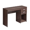 Okak 47.6IN Modern Computer Desk with Storage, Standing Desk with 2 Drawers and 1 Shelf, Home Office Desks for Living Room, Reading Room - 2 of 4