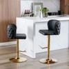 TOAOTBNBOB Modern Bar Stools Set of 2, Adjusatble Counter Height Barstools with Button Tufted Back, Upholstered Bar Chairs for Dining Room - 4 of 4